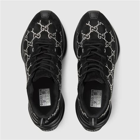 diamond gucci sneakers|gucci crystal studded sneakers.